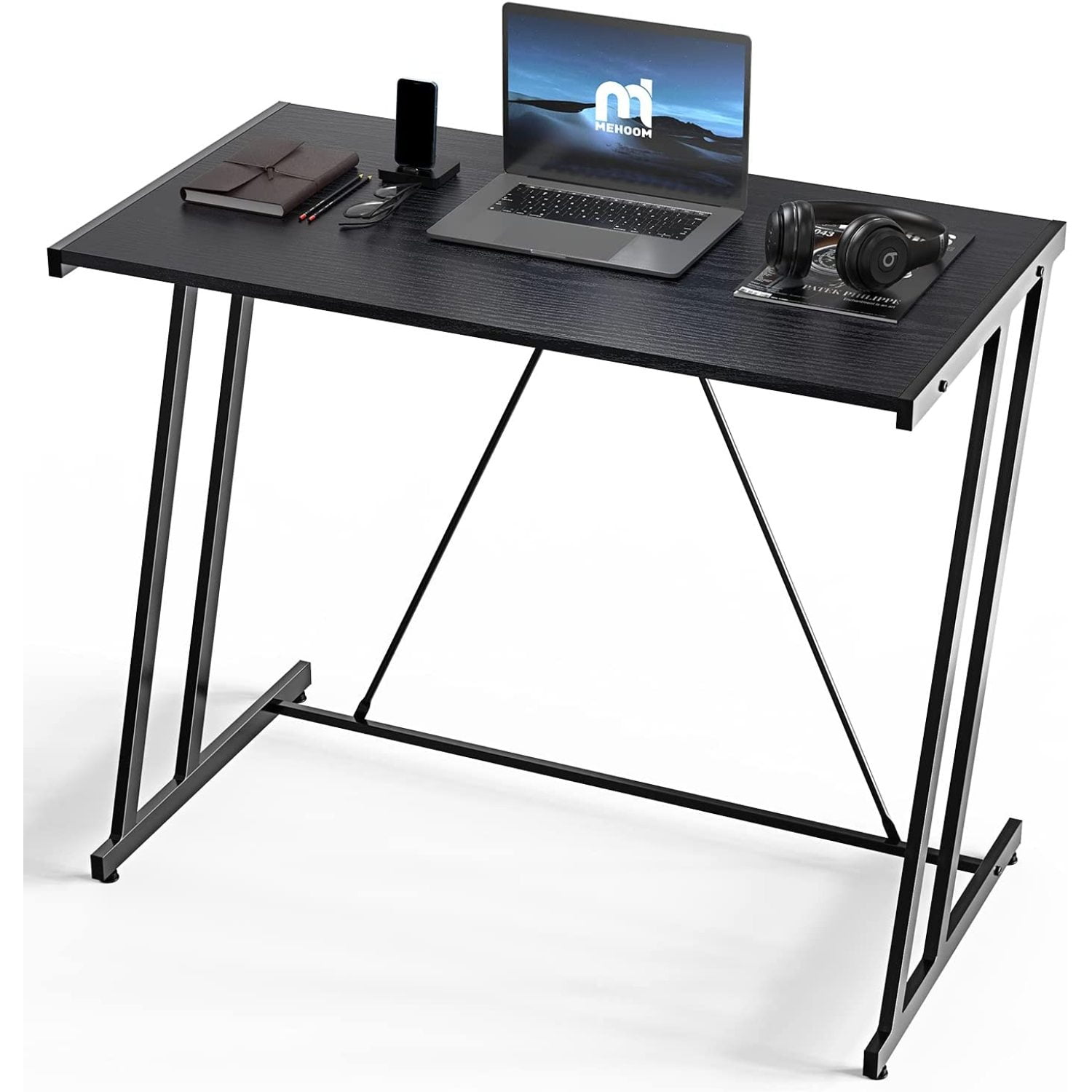 Computer Desk Mehoom Study Desk for Home Office, Writing Desk for Small