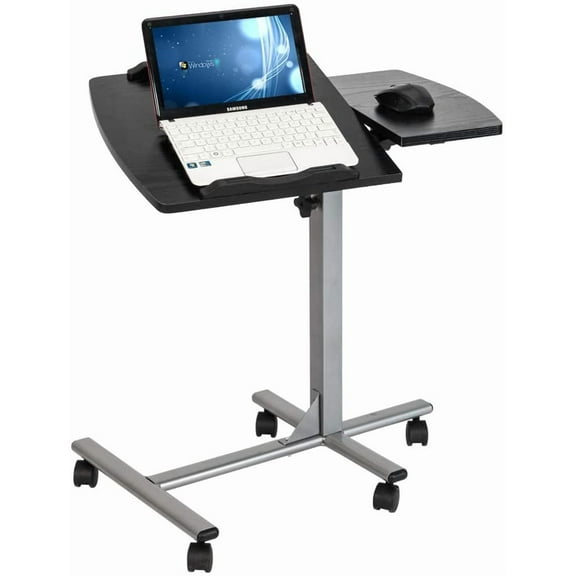 Computer Desk Removable Table Simple and Modern Round Grinding Bed Mobile Table Lifting Lazy Computer Desk Home Dining Table with Roller Desktop Adjustable