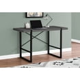 thumbnail image 1 of Computer Desk - Thick-Panel Desktop / Inset Metal Legs - 48"L - Modern Grey / Black, 1 of 8