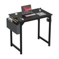 thumbnail image 1 of Computer Desk Writing Study Office Gaming Table Modern Simple Style Compact with Side Bag Headphone Hook Easy Assembly,31IN BLACK, 1 of 7