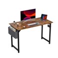thumbnail image 1 of Computer Desk Writing Study Office Gaming Table Modern Simple Style Compact with Side Bag Headphone Hook Easy Assembly,47IN RUST, 1 of 7