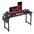 thumbnail image 1 of Computer Desk Writing Study Office Gaming Table Modern Simple Style Compact with Side Bag Headphone Hook Easy Assembly,55IN BLACK, 1 of 7