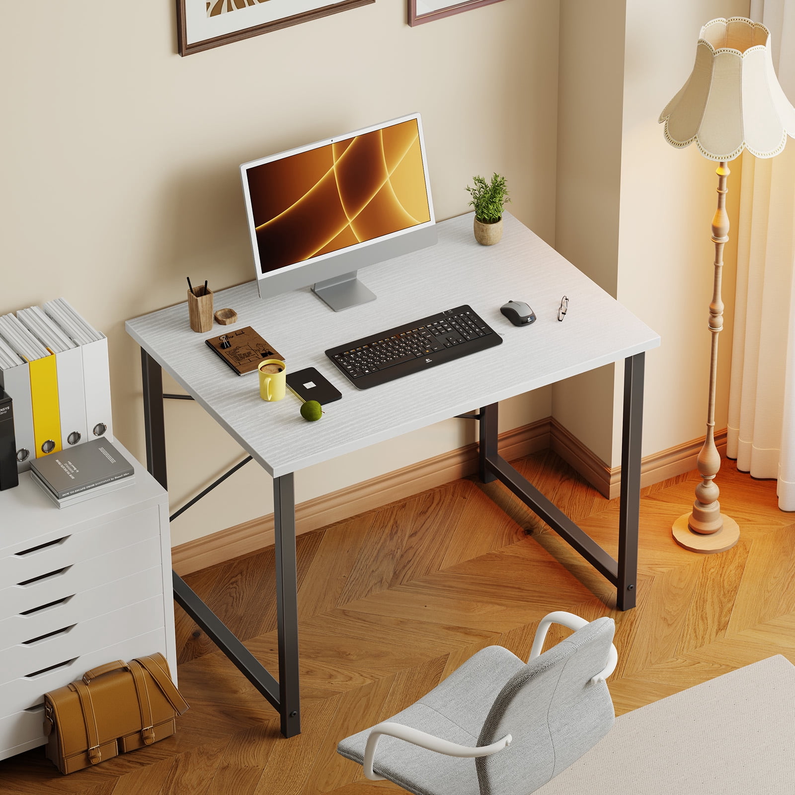 Simpl Study Table Computer Desk for Home Office, Modern Study Work Table Simple Style for ...
