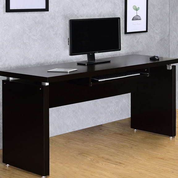 Computer Desk for Remote Work | Enhances Comfort with Keyboard Tray | Constructed from Hollow Board and Honeycomb | Keeps Desk Tidy and Functional