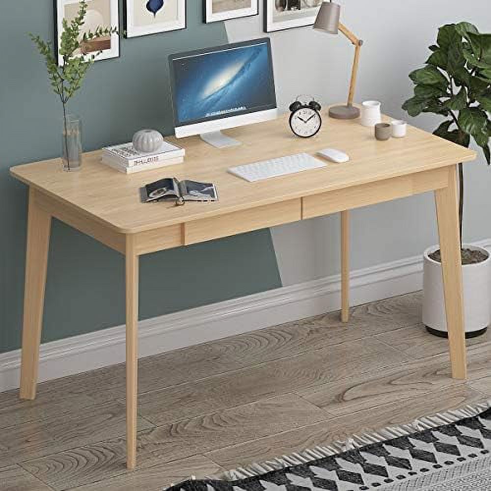 Computer Desk with 2 Drawers 47\u201D Office Desk Writing Study Working