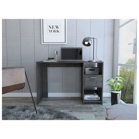 Computer Desk with Drawer & Shelves - Arlington Writing Desk, 43.3" Wide, Home Office Desk with Storage, Compact Workstation