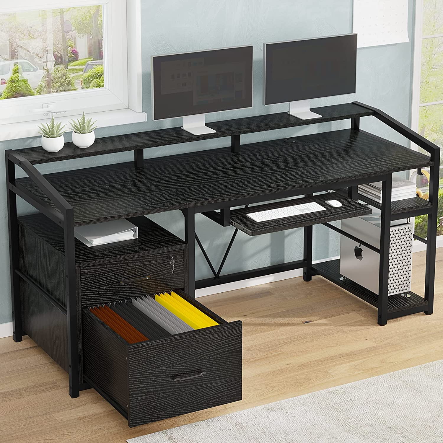Writing desk with locking drawer deals