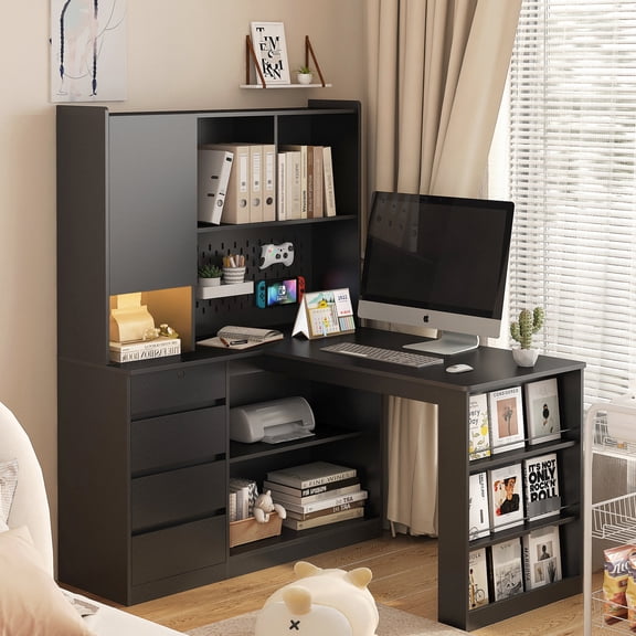 Computer Desk with Easy Assembly / Quick Setup for Use