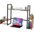 thumbnail image 1 of Computer Desktop Bookshelf, 2-Tier Countertop Hutch Display Shelf，Desk Storage Organizer，Multipurpose Desk Organizer for Home Office Dorm, 1 of 7