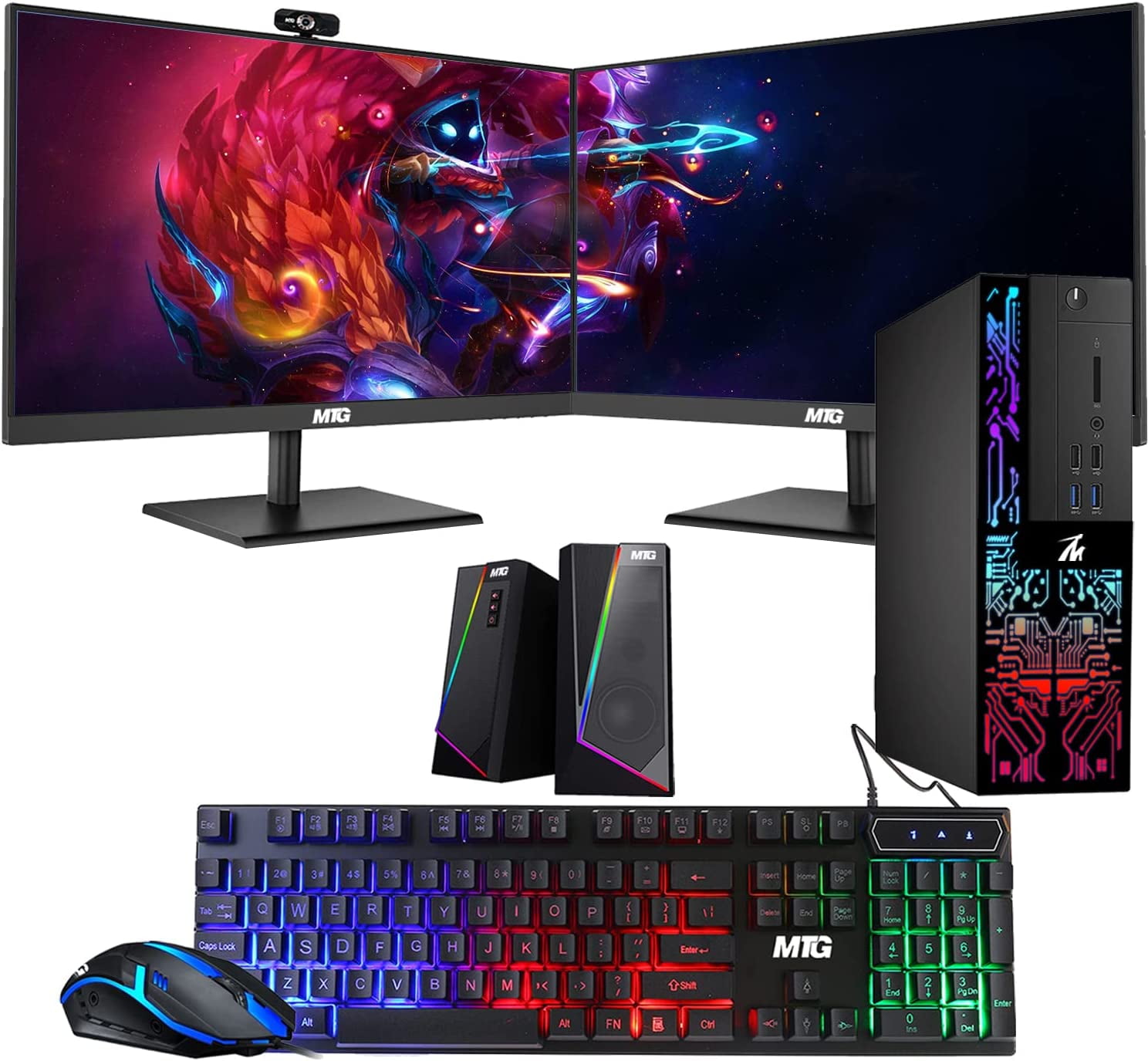 Pc Gamer Intel I5 16gb Hd 500gb + Monitor 21 + Kit Gamer