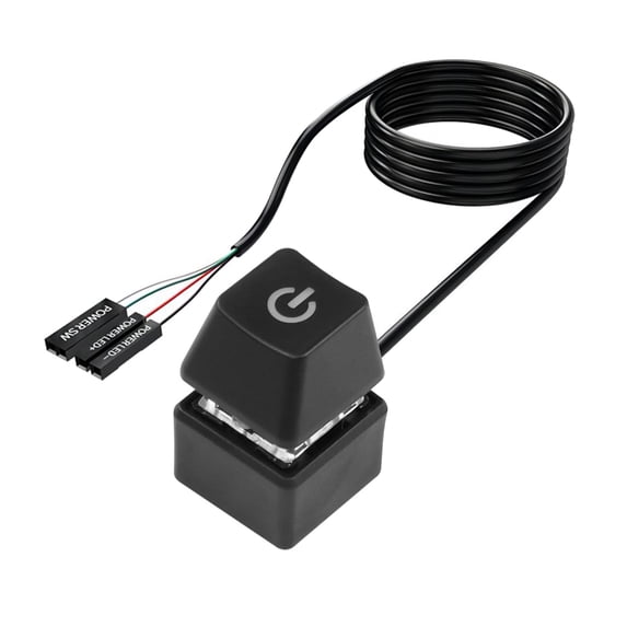 Computer Desktop Power Button Led Light Motherboard External Start Power