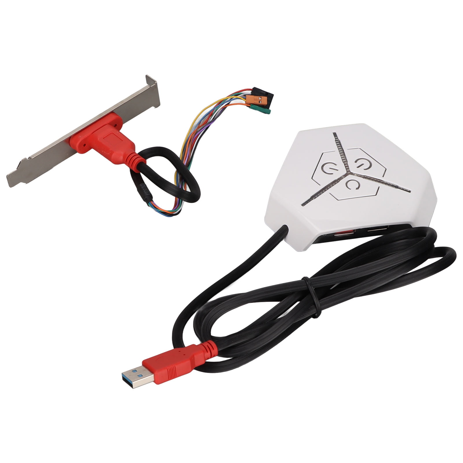 Computer Desktop Switch, Dual USB Transmission Port External Power