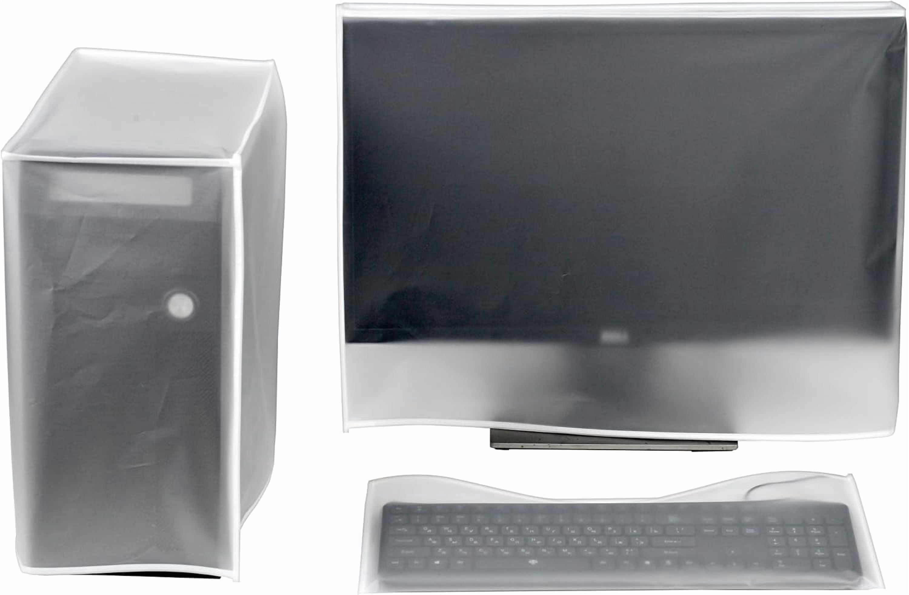Computer Dust Cover Monitor +Keyboard+CPU Tower Desktop 3 Pieces Set PC ...