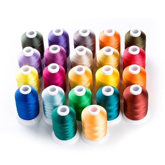 Computer Embroidery Thread Filament Polyester 1000m*22 ,120d/2 Super Sheen , High Strength.