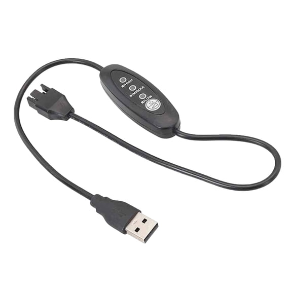 Computer Fan Adapter Cable USB 5V to 12V Fan Cable with Adjustable Speed for PC Case Cooling and More Applications