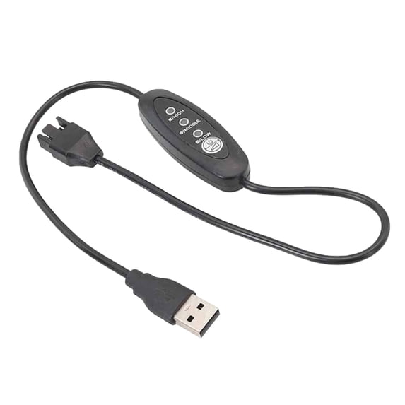 Computer Fan Adapter Cable USB 5V to 12V Fan Cable with Adjustable Speed for PC Case Cooling and More Applications