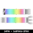 thumbnail image 1 of Computer Flexible ARGB Sync PSU Power Supply Extension Cable Kit ATX 24PIN VGA GPU PCI-E 8PIN 6Pin RGB PC Module Cables, 1 of 6