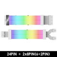 thumbnail image 1 of Computer Flexible ARGB Sync PSU Power Supply Extension Cable Kit ATX 24PIN VGA GPU PCI-E 8PIN 6Pin RGB PC Module Cables, 1 of 6