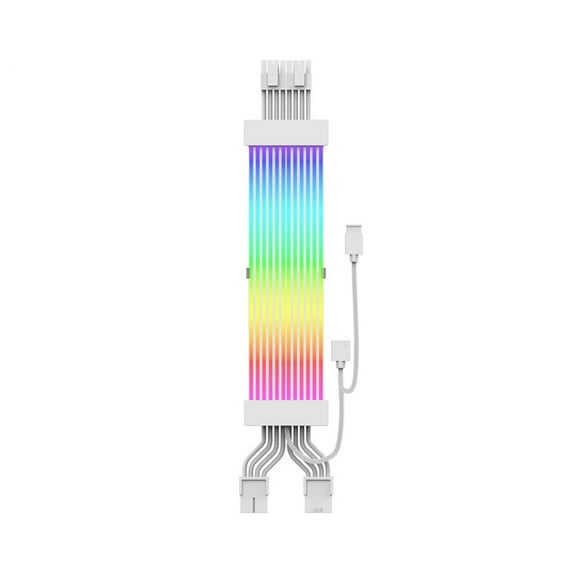 Computer Flexible ARGB Sync PSU Power Supply Extension Cable Kit ATX 24PIN VGA GPU PCI-E 8PIN 6Pin RGB PC Module Cables