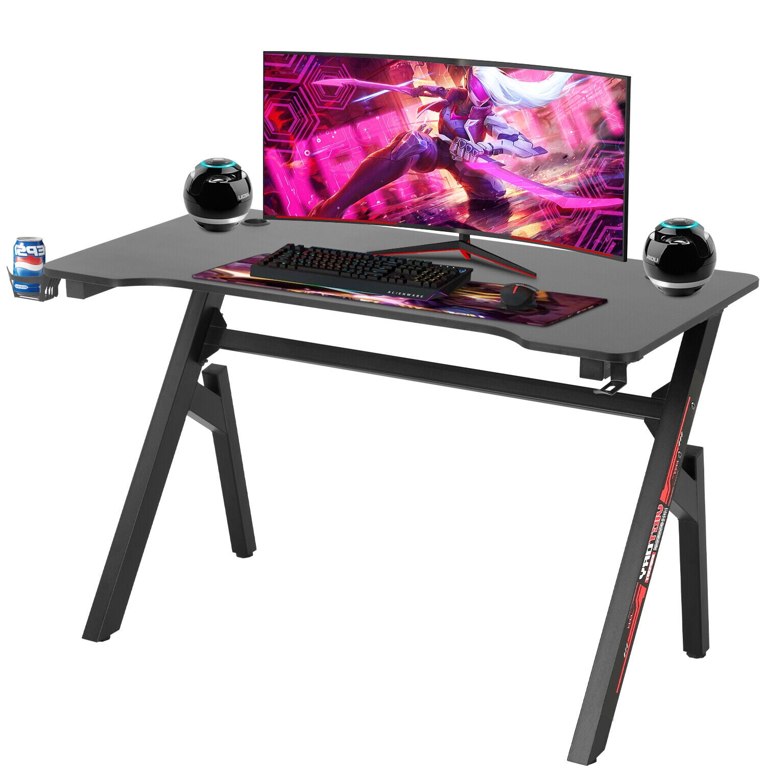 Computer Gaming Desk Student PC Desk Modern Ergonomic Racing Style Table