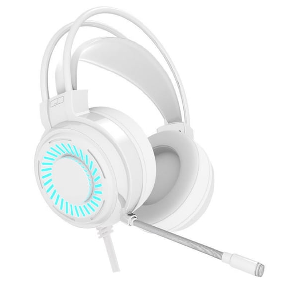 Computer Gaming Headsets Headphones with Microphone Easy Sound Control and Breathable Earmuffs 4D Sound