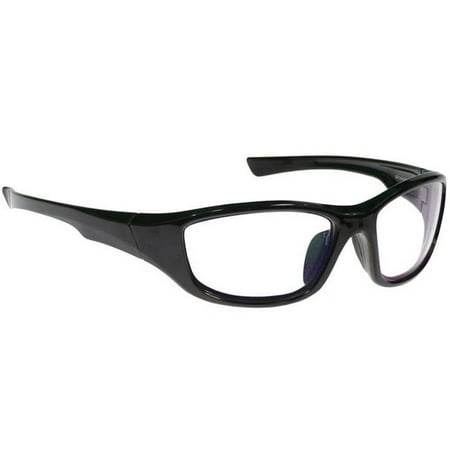 Computer Glasses with Sheer Vision Clear Double Sided Anti Reflective Lenses - Vipor Wrap Frame - 59/35-18-142
