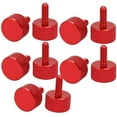 thumbnail image 1 of Computer Graphics Card Fully Threaded Knurled Thumb Screws Wine Red M3x8mm 10pcs, 1 of 2