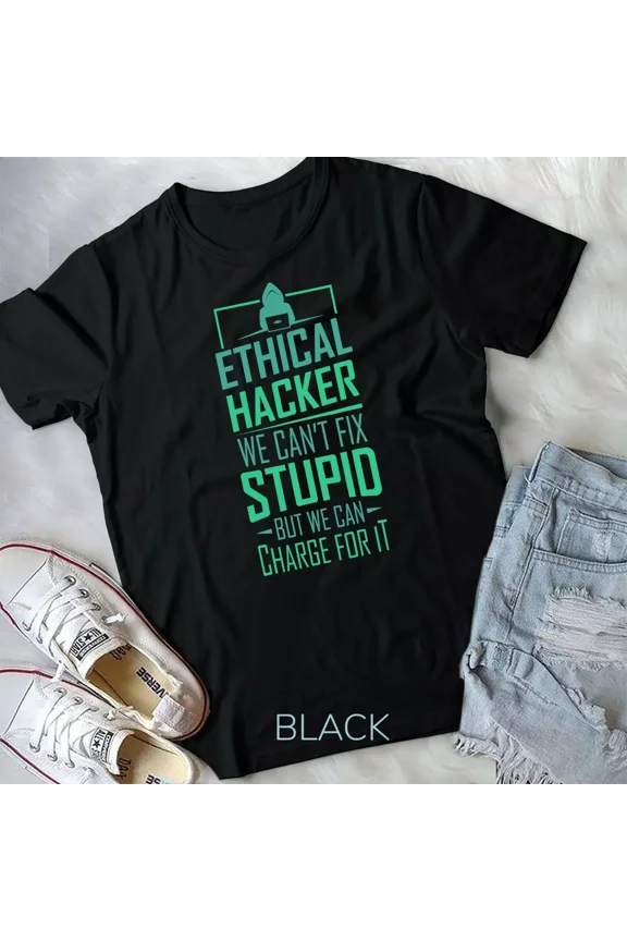 Computer Hacker Cybersecurity Ethical Hacker Code Gift Unisex T-Shirt