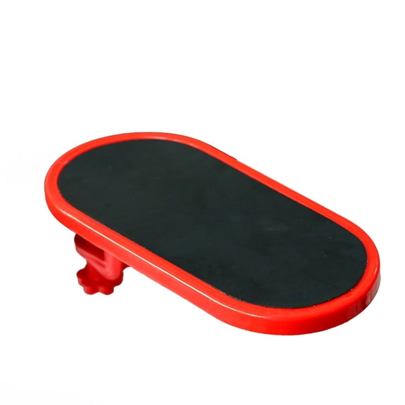 Computer Hand Rest, Ergonomic Armrest Mouse Pad Keyboard Tray With Red Frame, For Office Workers, Gamers, Desk Users - Sturdy Clip - On Design, Comfortable Wrist Support, Space -