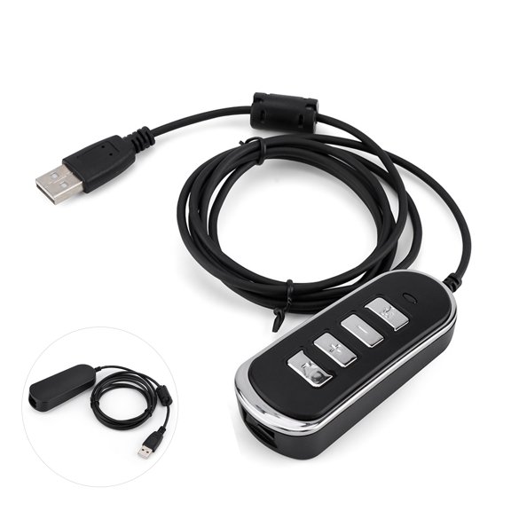 Computer Headphones Line Rj9 Jack To Usb Cable Transmitter Headset Line Audio Headphone Conversion Line RJ9 To USB Audio Headphone Conversion Line Computer Headphones Line With