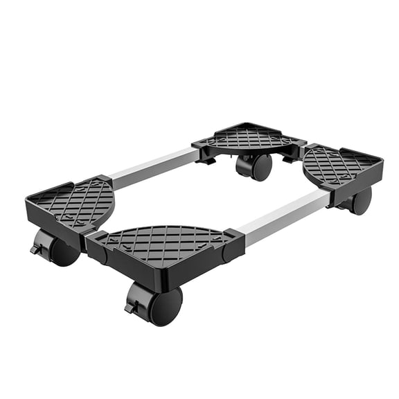 Computer Holder Desktop Stand Adjustable Mobile CPU Stand for Floor Carpet , Black