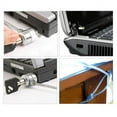 Computer Key Lock PC Laptop Notebook Computer Antitheft Security Alloy Lock with Key (Black