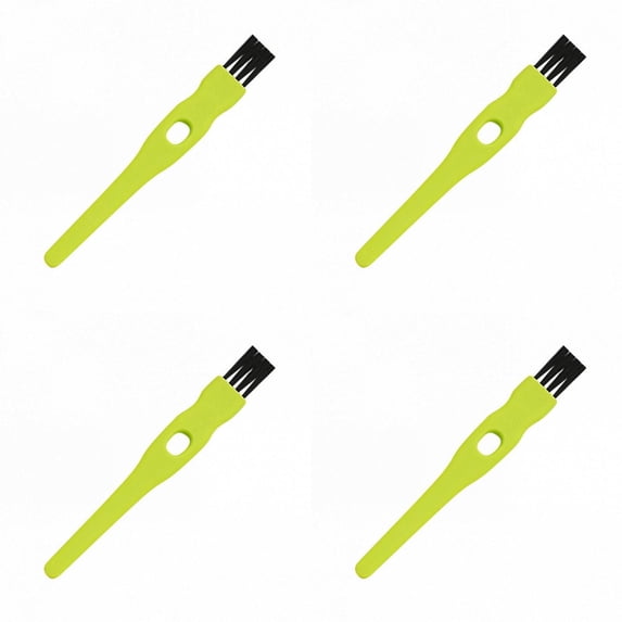 Computer Keyboard Cleaning Brush, PC Laptop Keyboard Cleaning Brush, Durable Antistatic Cleaning Brush Vent Printer Cleaner Gap Track Narrow Space Cleaning Brush for Razor Heads(Green1-4pcs,4.3x0.5")