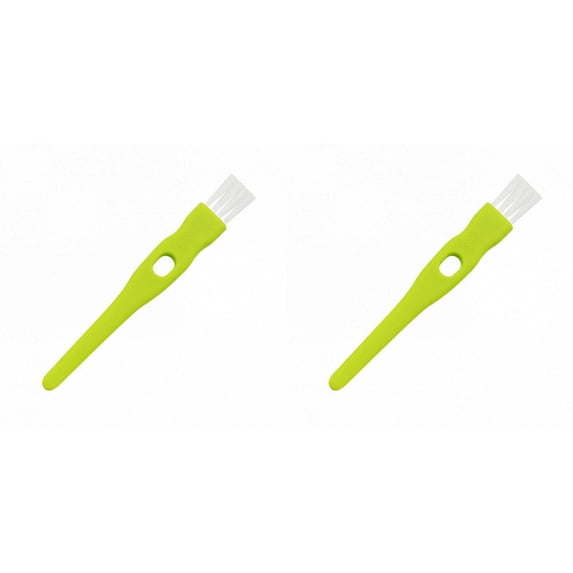 Computer Keyboard Cleaning Brush, PC Laptop Keyboard Cleaning Brush, Durable Antistatic Cleaning Brush Vent Printer Cleaner Gap Track Narrow Space Cleaning Brush for Razor Heads(Green-2pcs,4.3x0.5")
