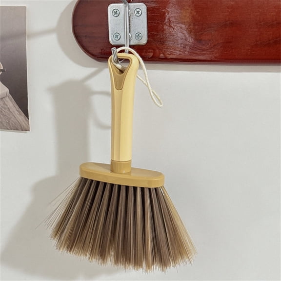 Computer Keyboard Cleaning Brush, Soft Bristles Dust Duster for Desktop Laptop Keyboard Cleaning, Dust Removal Brush with Hanging Loop for Window Sill Groove, Car Seat Gap, 1Pc(Brown,7.1x3.5")
