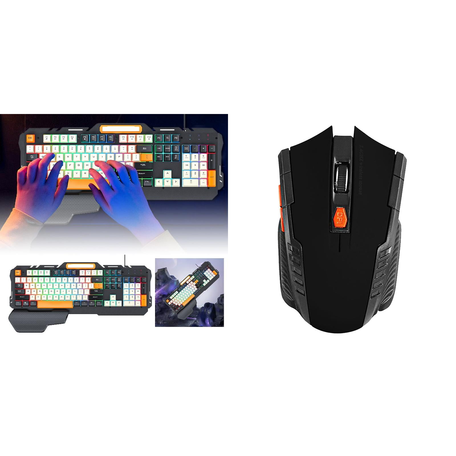 Computer Keyboard Keybinds Rapid Fire Button Pc Metal Backlit Wrist