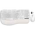 thumbnail image 1 of Ergonomic Wireless Keyboard and Mouse Combo, 2.4G Full Size Wave Keyboard with Cushioned Palm Rest, 3 DPI Adjustable Mouse, USB-A & C Compatible with Computer, Laptop, Mac & Tablet, 1 of 8