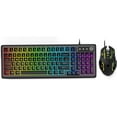 thumbnail image 1 of Gaming Wired Keyboard and Mouse Combo -  Volume Wheel, 14 RGB Backlit, 26-Key Anti-Ghosting, Quiet Typing, Adjustable DPI Mouse for Gaming & Work, 1 of 8