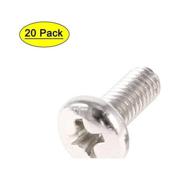 Computer LCD Monitor Stand Bracket Stainless Steel Mounting Screw M4x10mm 20Pcs