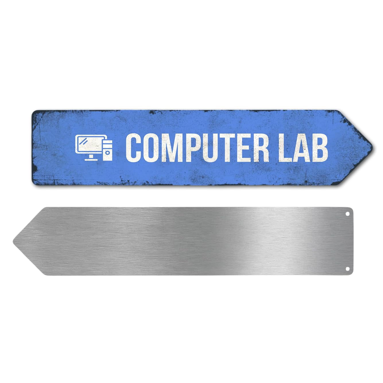 Computer Lab Metal Sign by DC | Arrow Metal Directional Signage for ...