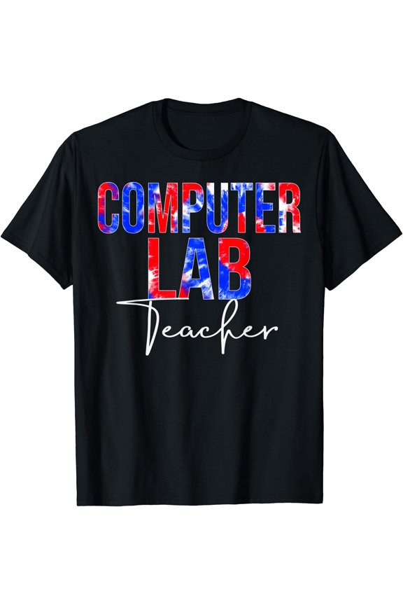 Computer Lab Teacher Tie Dye Back To School appreciation T-Shirt