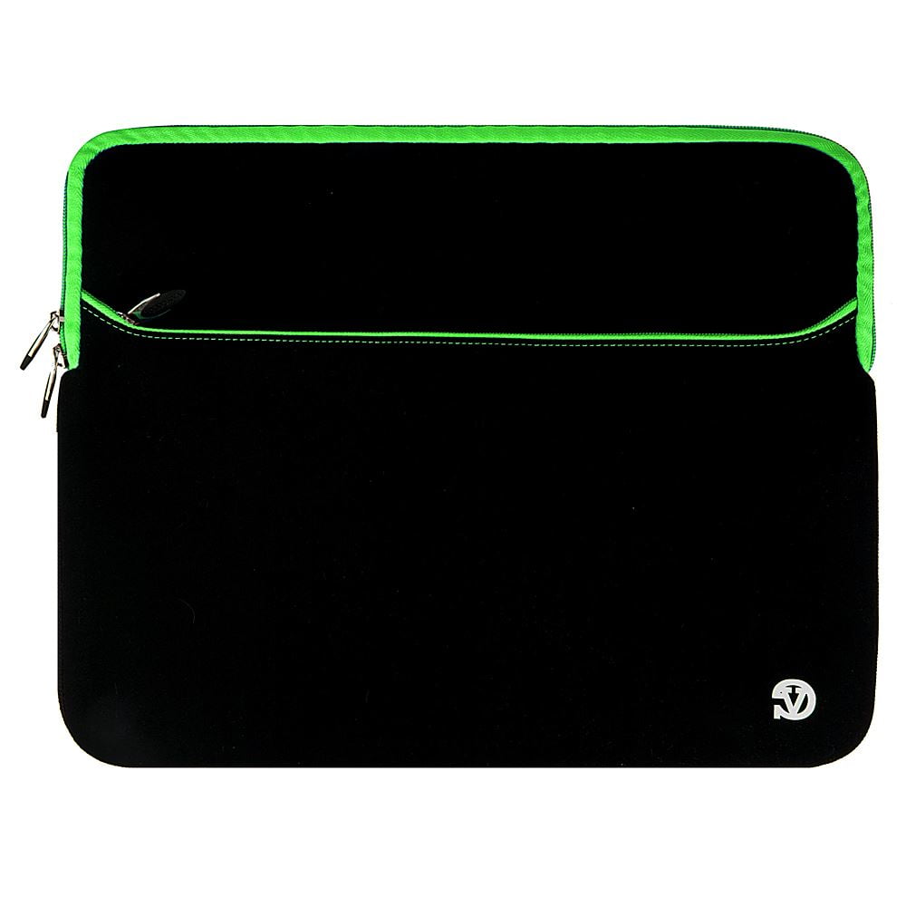 Vangoddy 15.6 Inch Laptop Sleeve Case, Water-Resistant Neoprene Notebook Bag with Zipper and Front Pocket, Fits 15.4-15.6 in Laptops