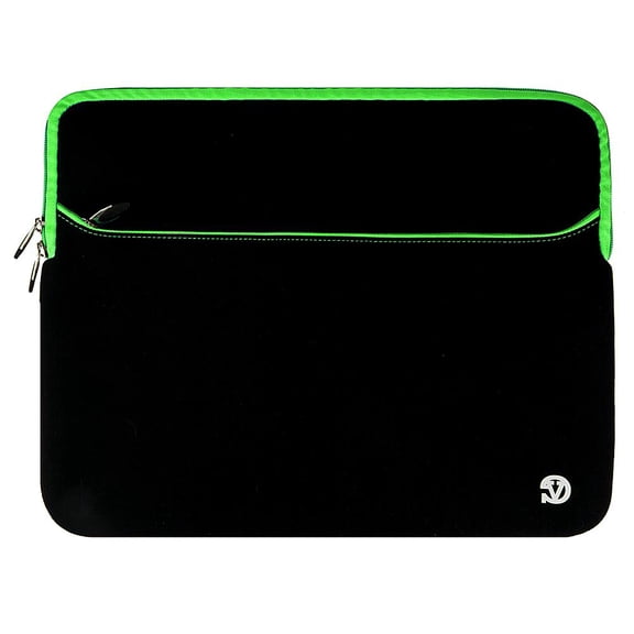 Vangoddy 15.6 Inch Laptop Sleeve Case, Water-Resistant Neoprene Notebook Bag with Zipper and Front Pocket, Fits 15.4-15.6 in Laptops