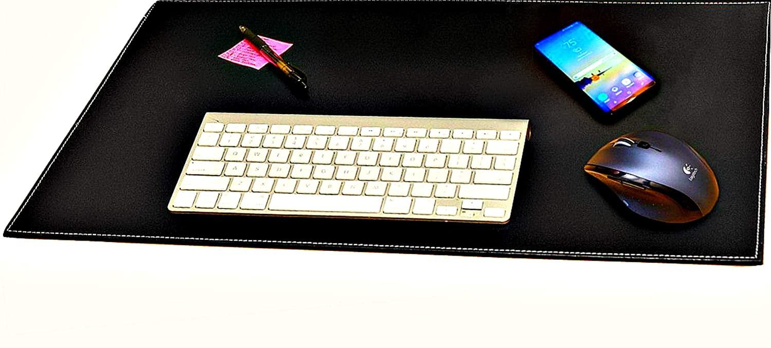 Computer Leather Desk Pad, Stylish Mat Cover, Reversible Color Design ...