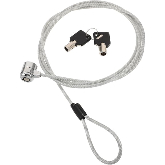 Computer Locking Cable for Laptop 6.6ft Zinc Alloy Anti-Theft Security Lock with Key for Electronic Devices and Work Use