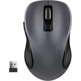 thumbnail image 1 of Wireless Mouse for Laptop, Ergonomic Silent Computer Mouse with USB & USB-C, 3 DPI 6 Buttons,Grey, 1 of 7