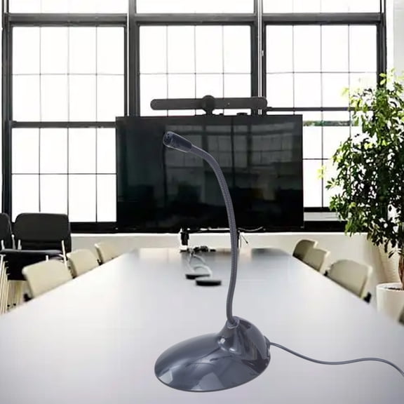 Computer Microphone Plug &for Play Desktop Omnidirectional Condenser PC Laptop Mic Perfect for Video Conferencing, Dicta