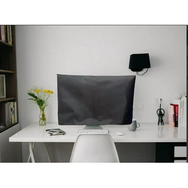 Computer Monitor Dust Cover Anti-Static Dustproof Protective Cover for LCD/LED/HD Panel Case Computer Sleeve Compatible with PC, Desktop and TV (27inch,Black)