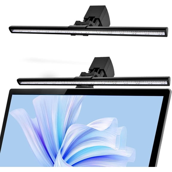 Computer Monitor Lamp, Screen Light Bar Eye Caring, Keyboard Lamp with Clamp/Adjustable Brightness and 3 Color Temperature/No Screen Glare/Space Saving/USB Powered/for Home&Office-40cm