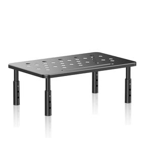 Computer Monitor Stand Riser,Metal PC Stand,3 Height Adjustable Riser With Ventilation Platform,Suitable for Laptop, Printer, Notebook and All Flat Screen TV Display